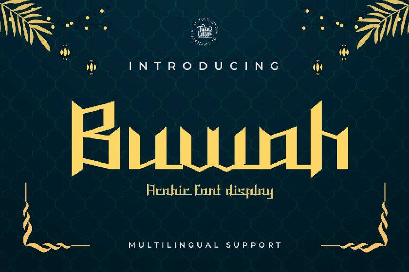 Buwah Font sample