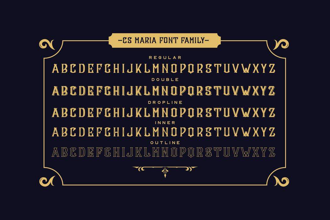 CS Maria Font sample