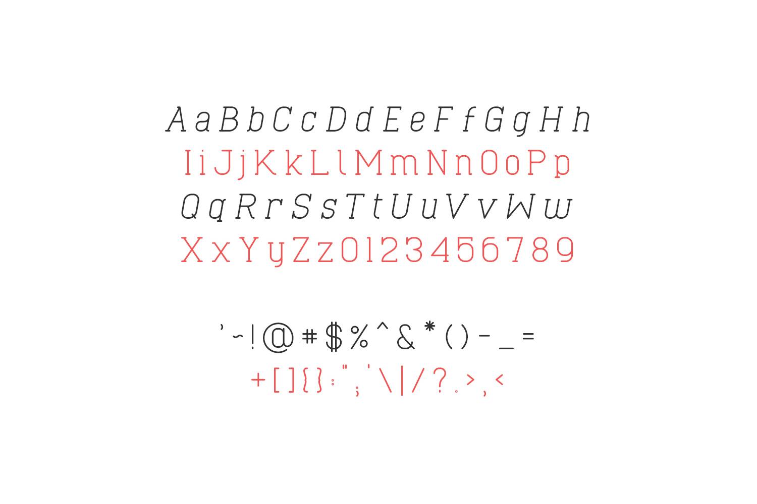 Cabo Slab Font sample