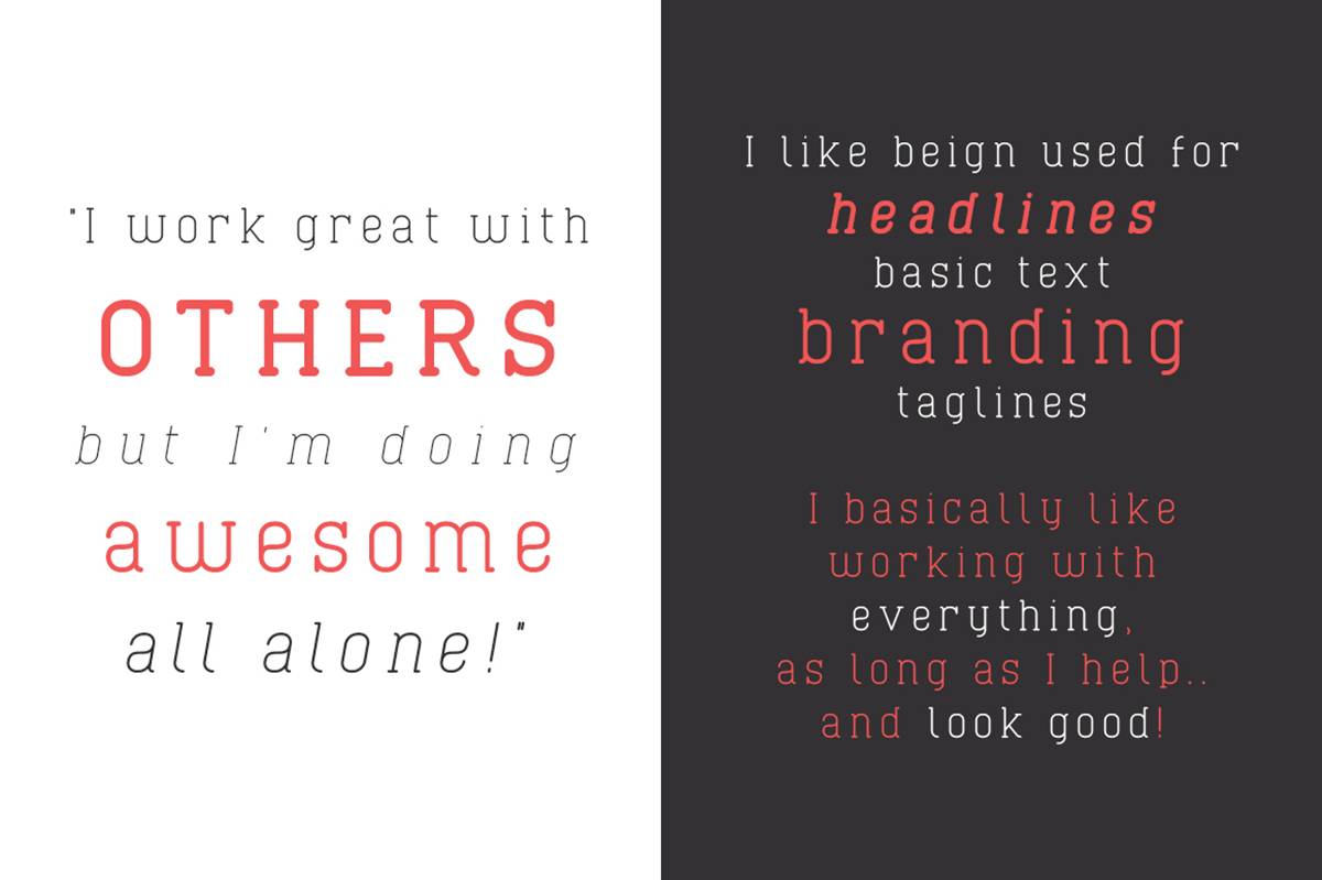 Cabo Slab Font sample