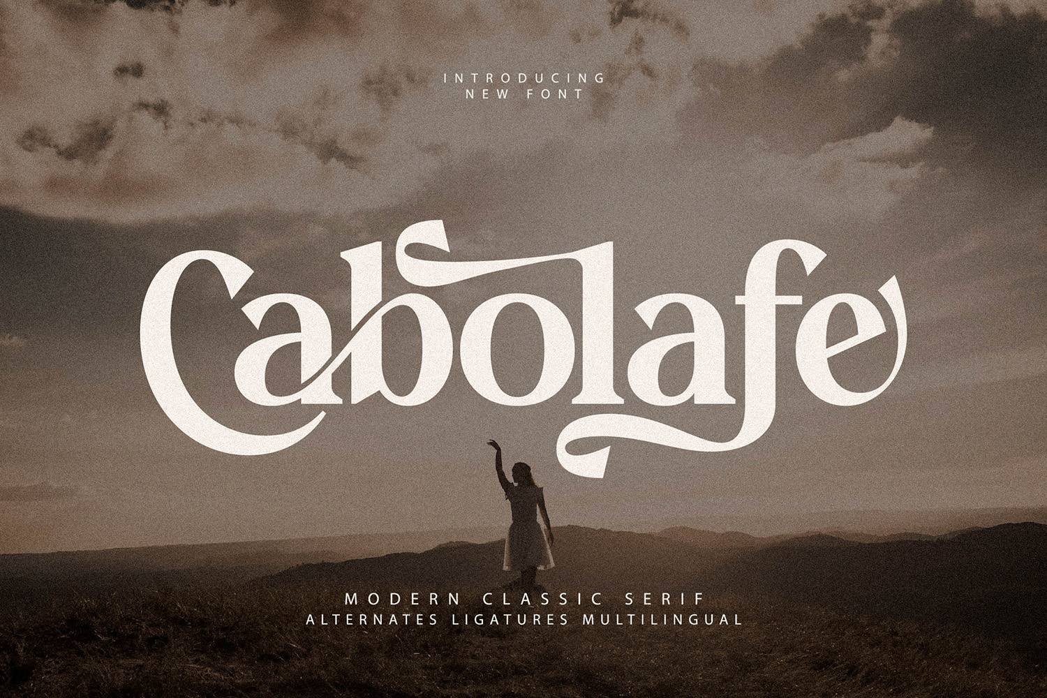 Cabolafe Font sample