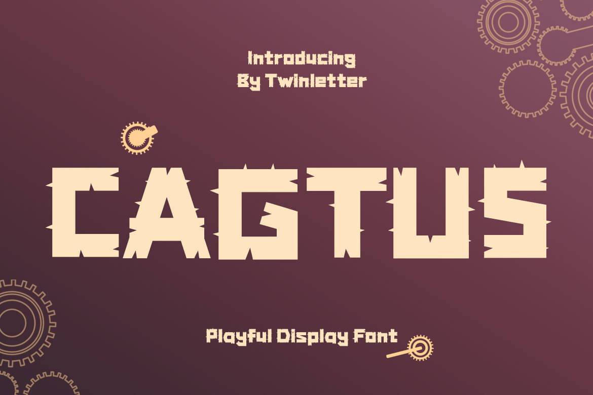 Cagtus Font sample