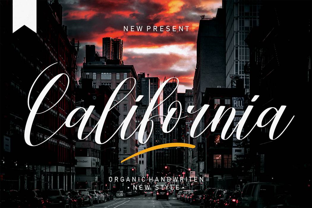 California Font sample