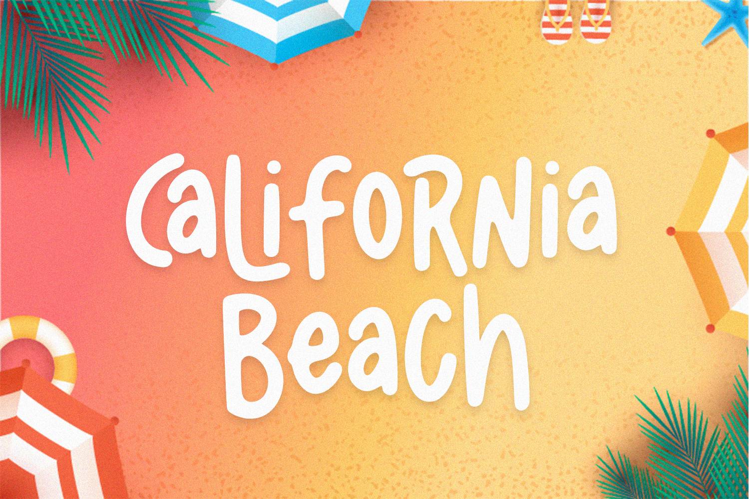 California Vibes Font sample