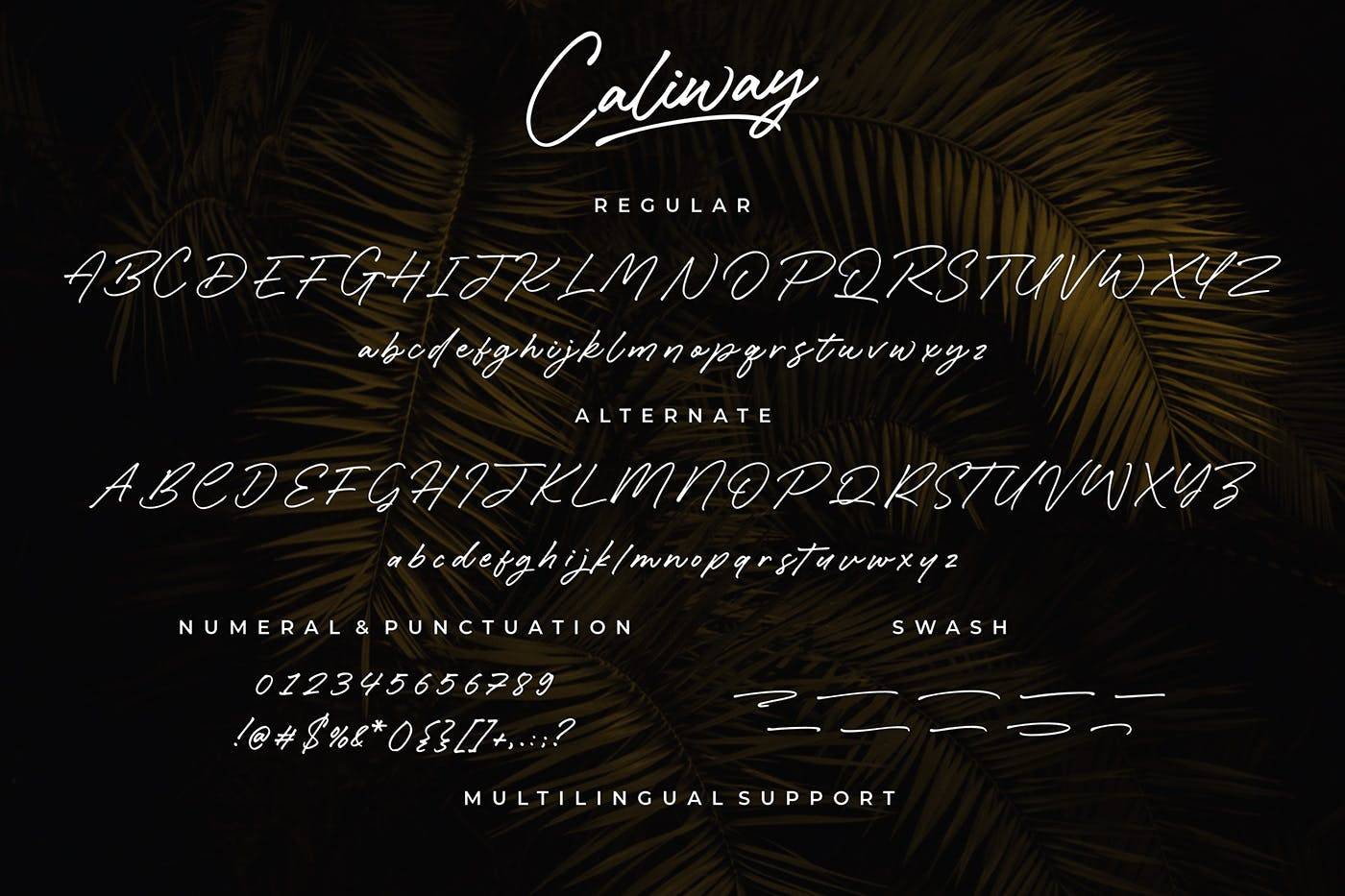 Caliway Casual Handwritten Font sample
