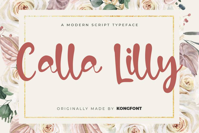 Calla Lilly Font sample