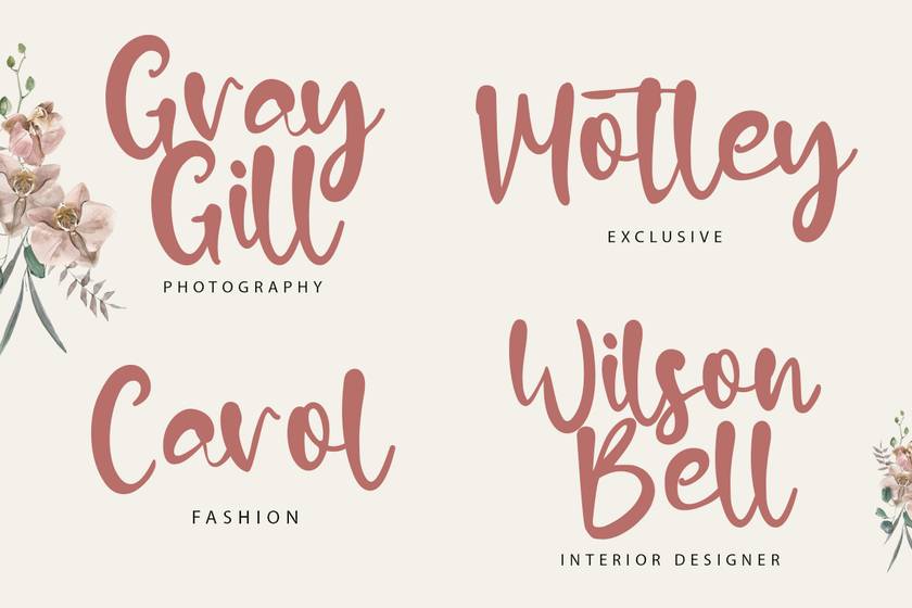 Calla Lilly Font sample
