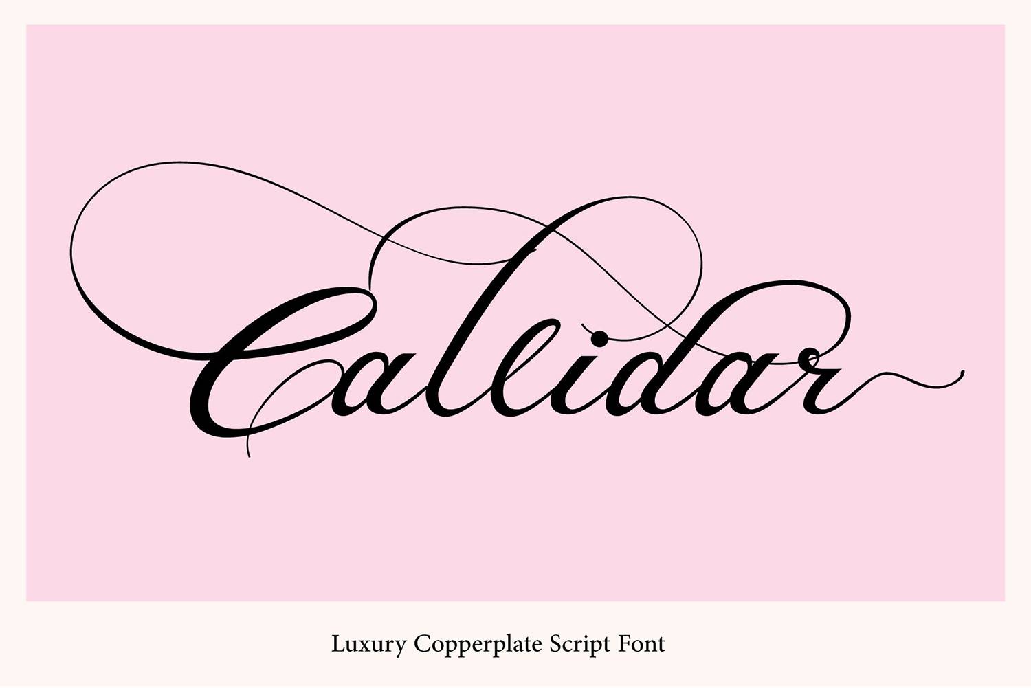 Callidar Font sample
