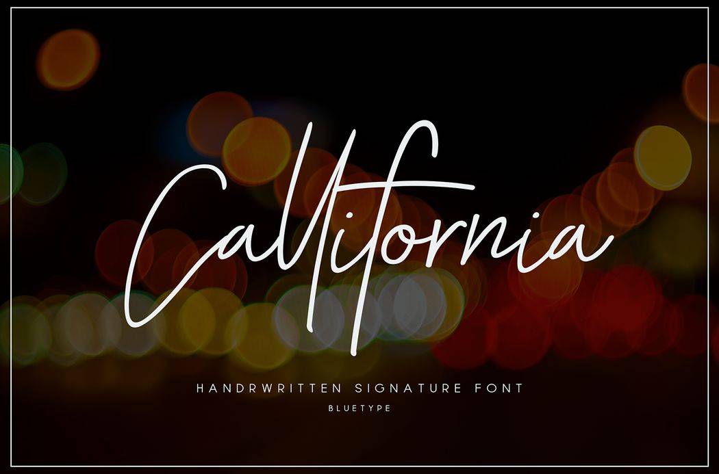 Callifornia Font sample