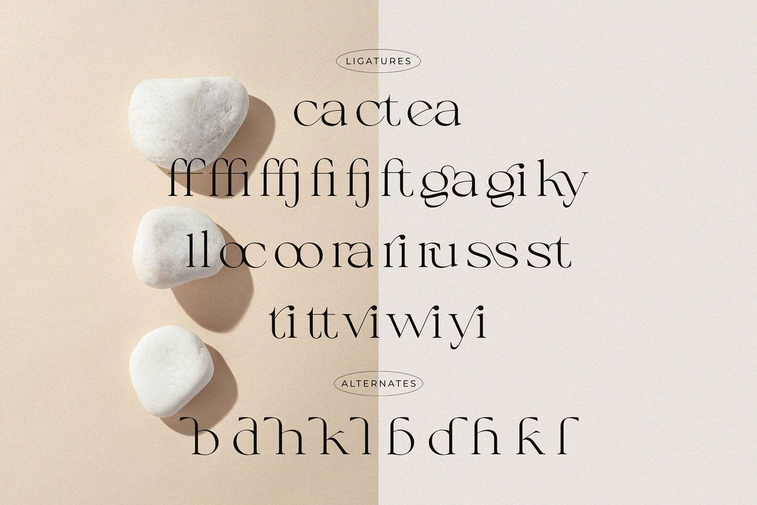 Calliga Font sample