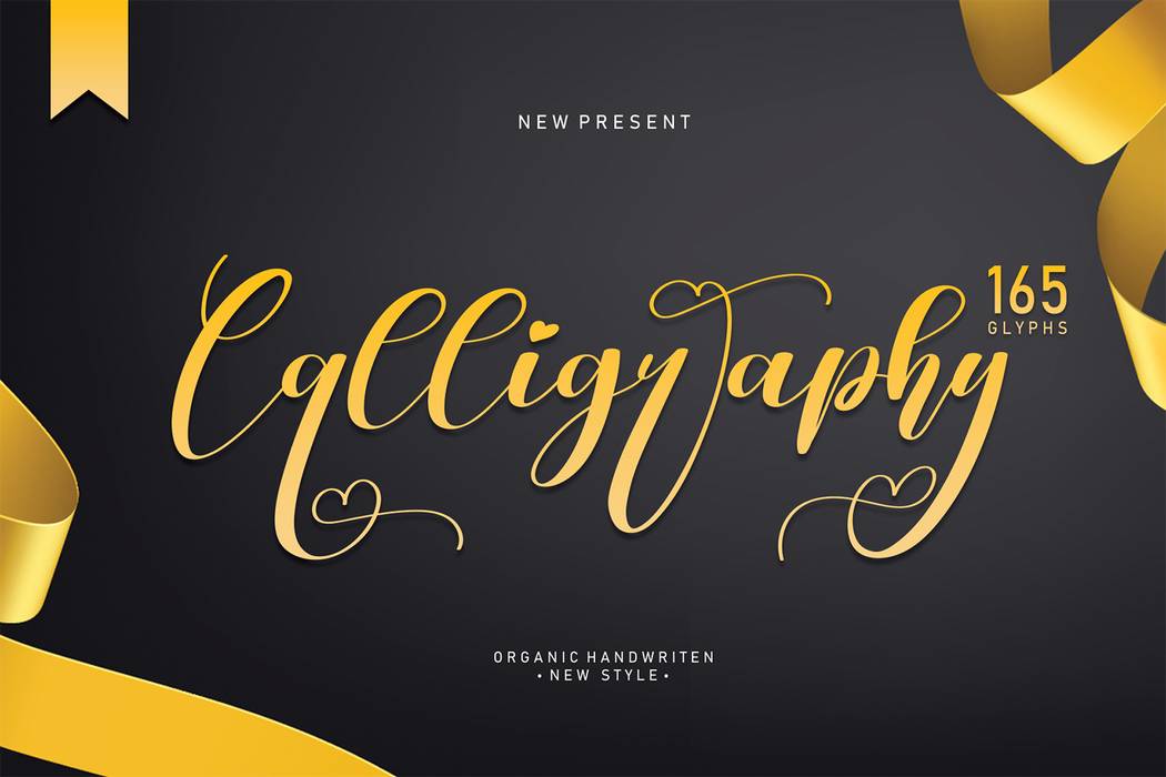 Calligraphy Font sample