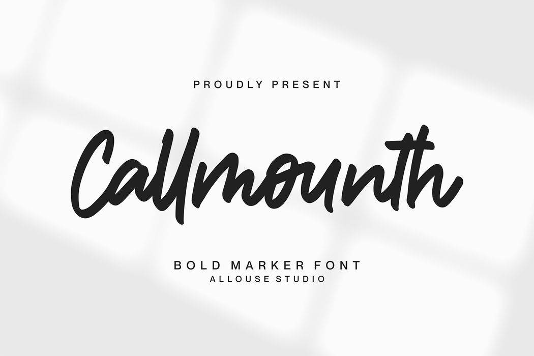 Callmounth Font sample