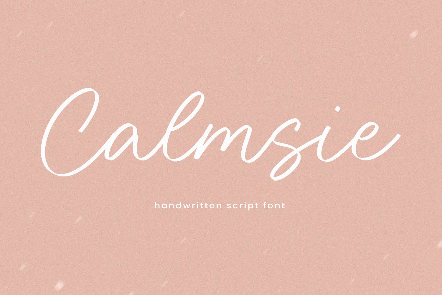 Calmsie Font sample