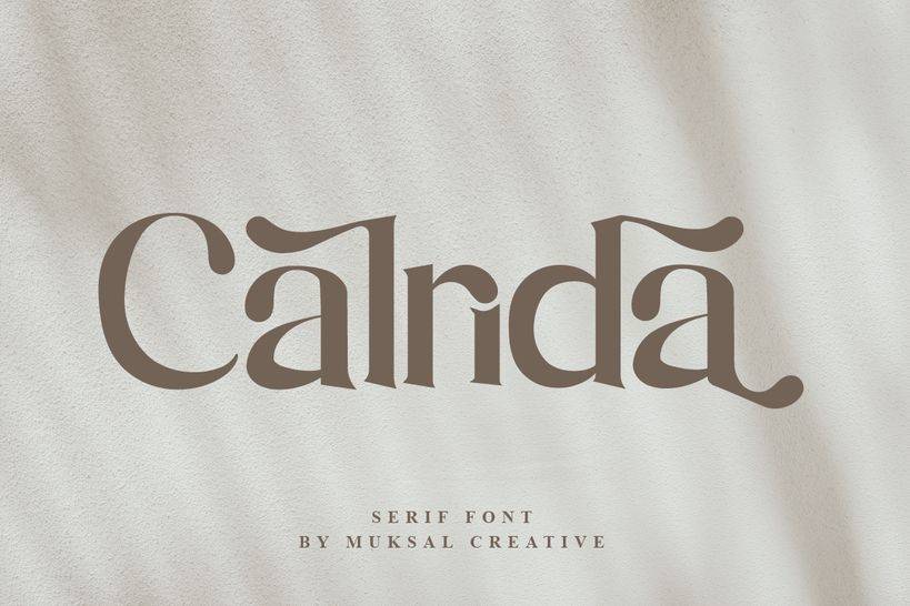Calrida Font sample