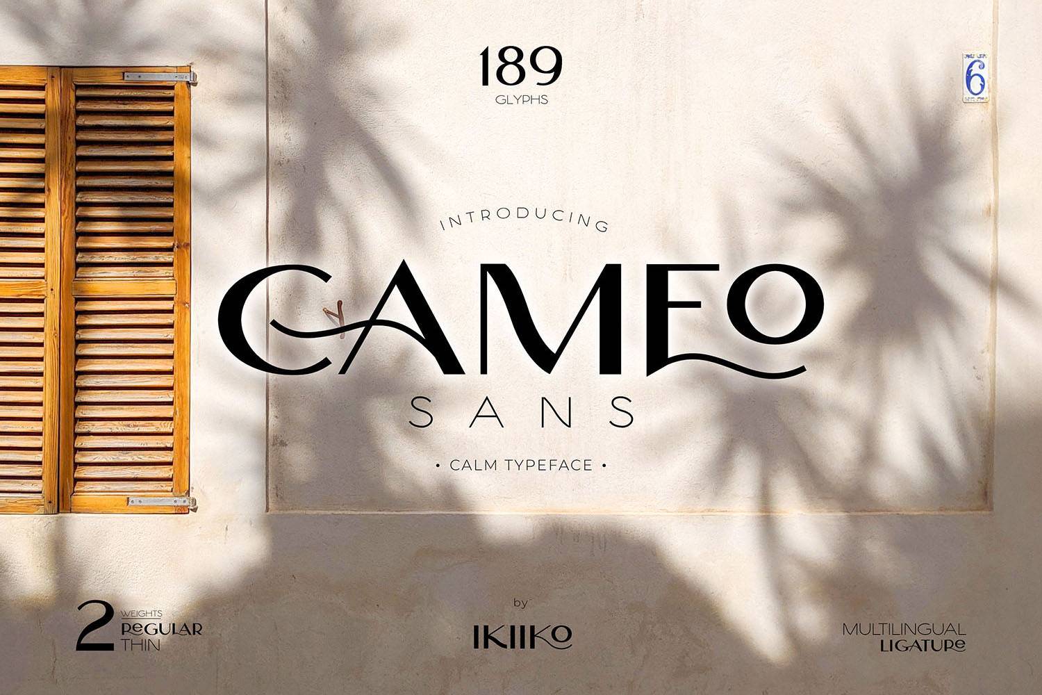 Cameo Sans Font sample