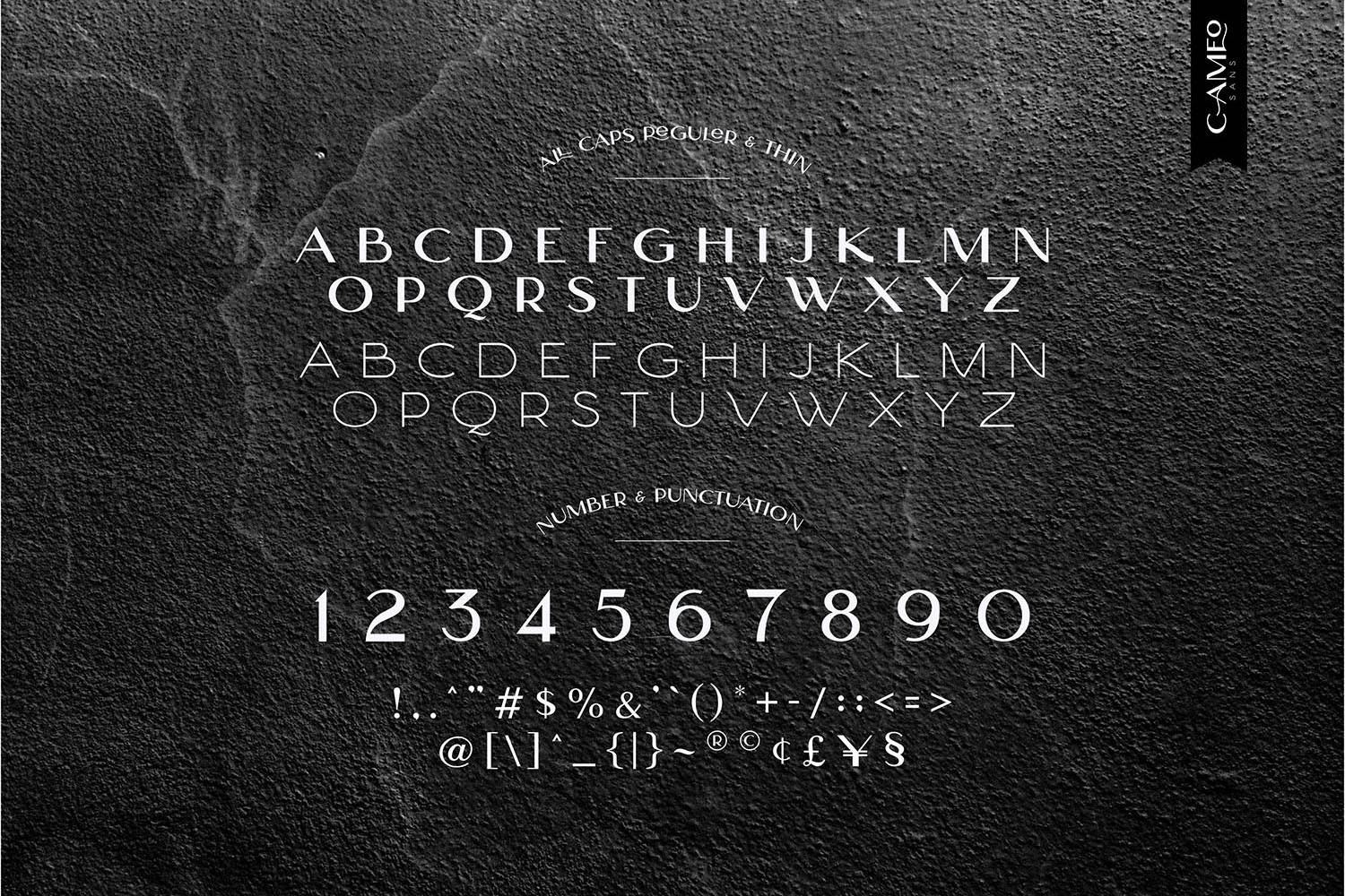 Cameo Sans Font sample