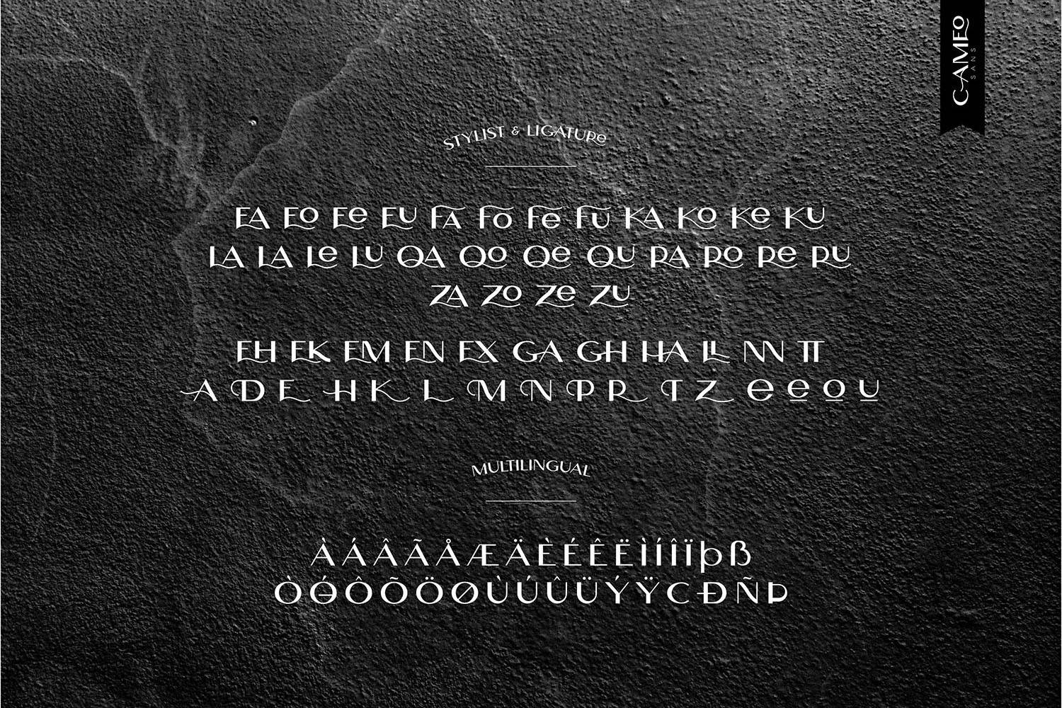 Cameo Sans Font sample