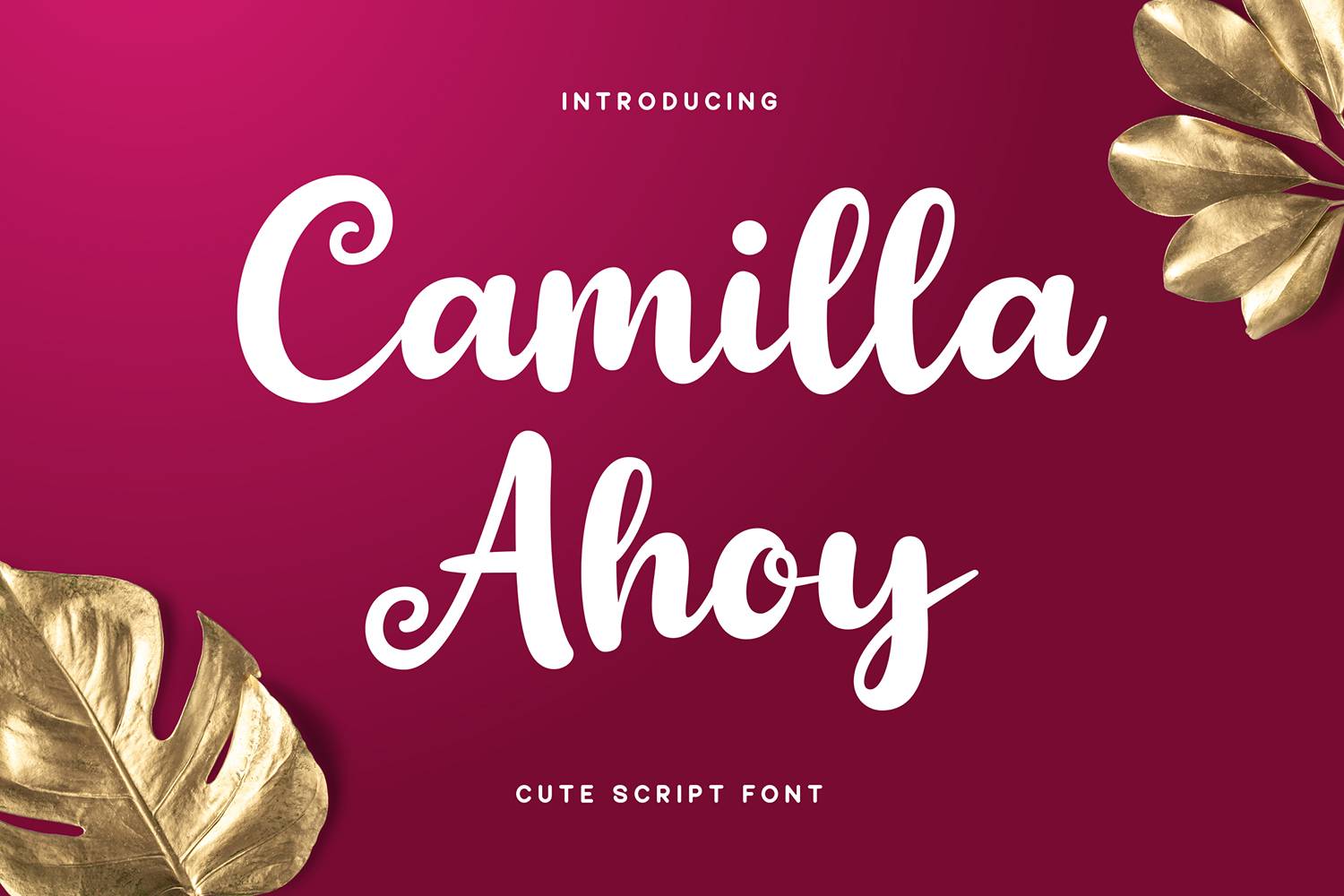 Camilla Ahoy Font sample