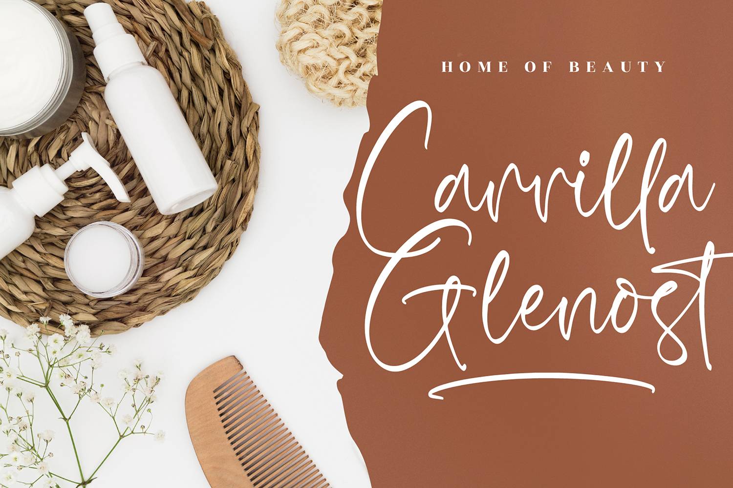 Camilla Mosteland Font sample