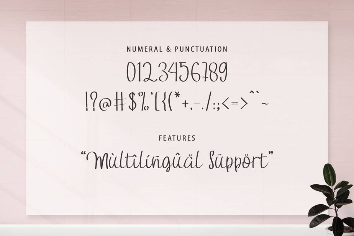 Camomile Font sample