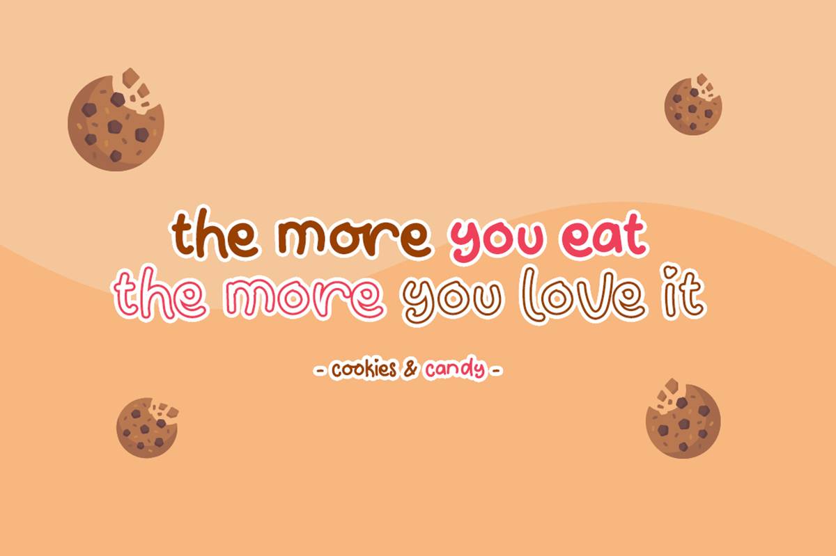 Candy Cookies Font sample