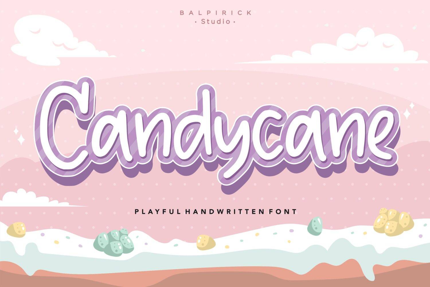Candycane Playful Font sample