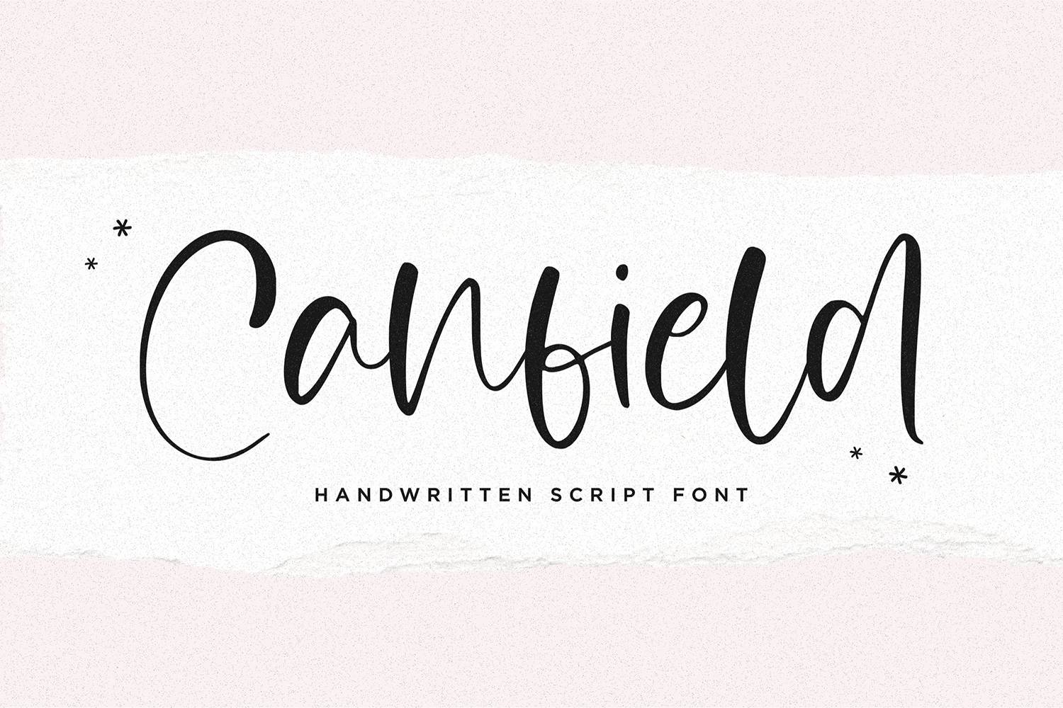 Canfiled Font sample