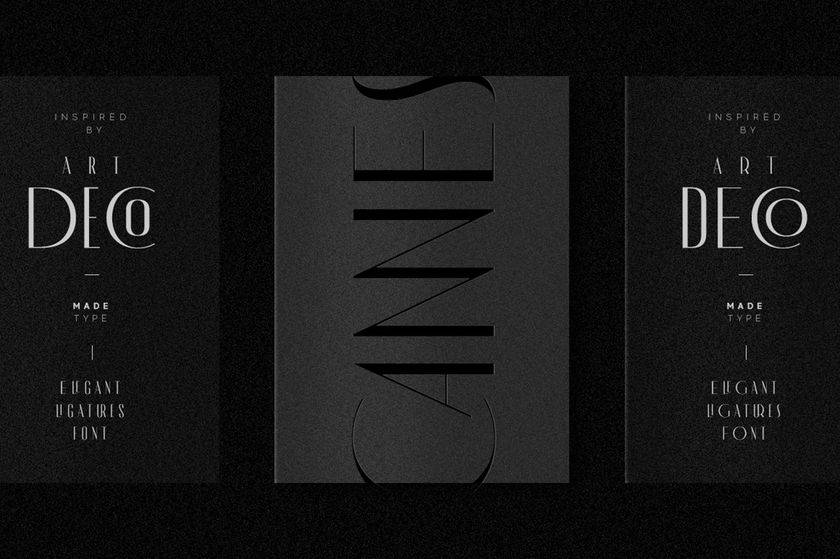 Cannes Font sample