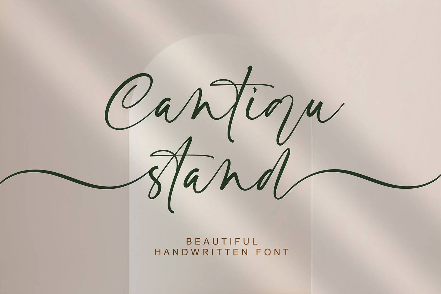 Cantiqu Stand Font sample