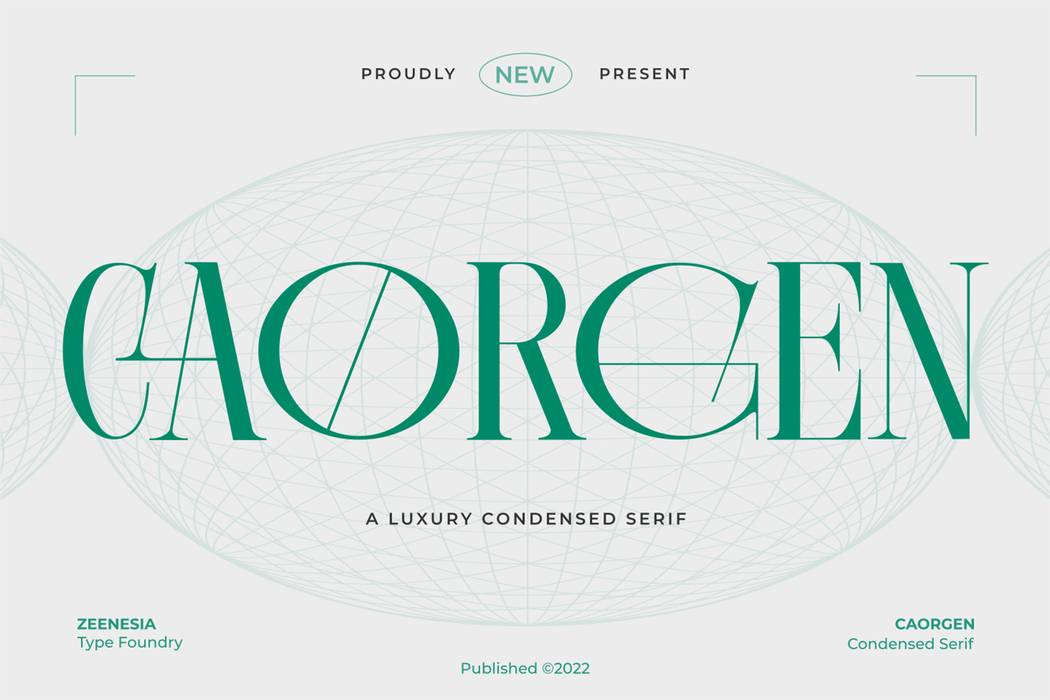 Caorgen Font sample