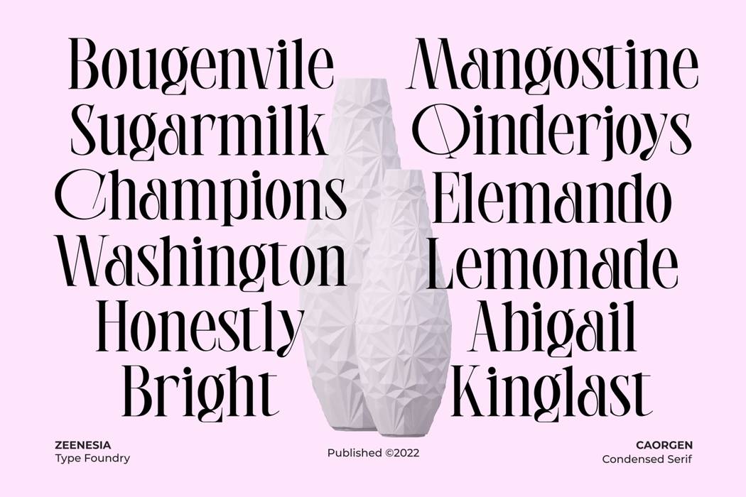 Caorgen Font sample
