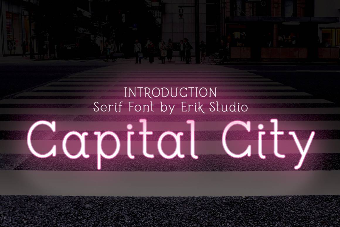 Capital City Font sample