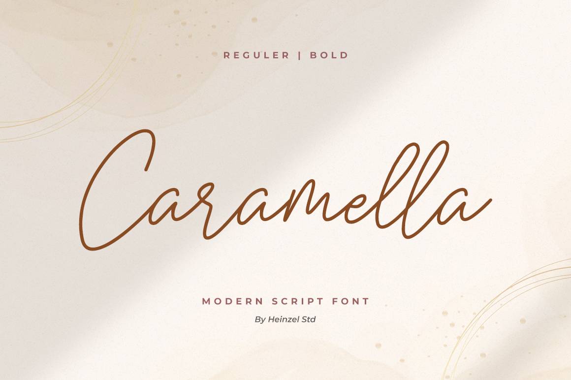 Caramella Modern Script Font sample