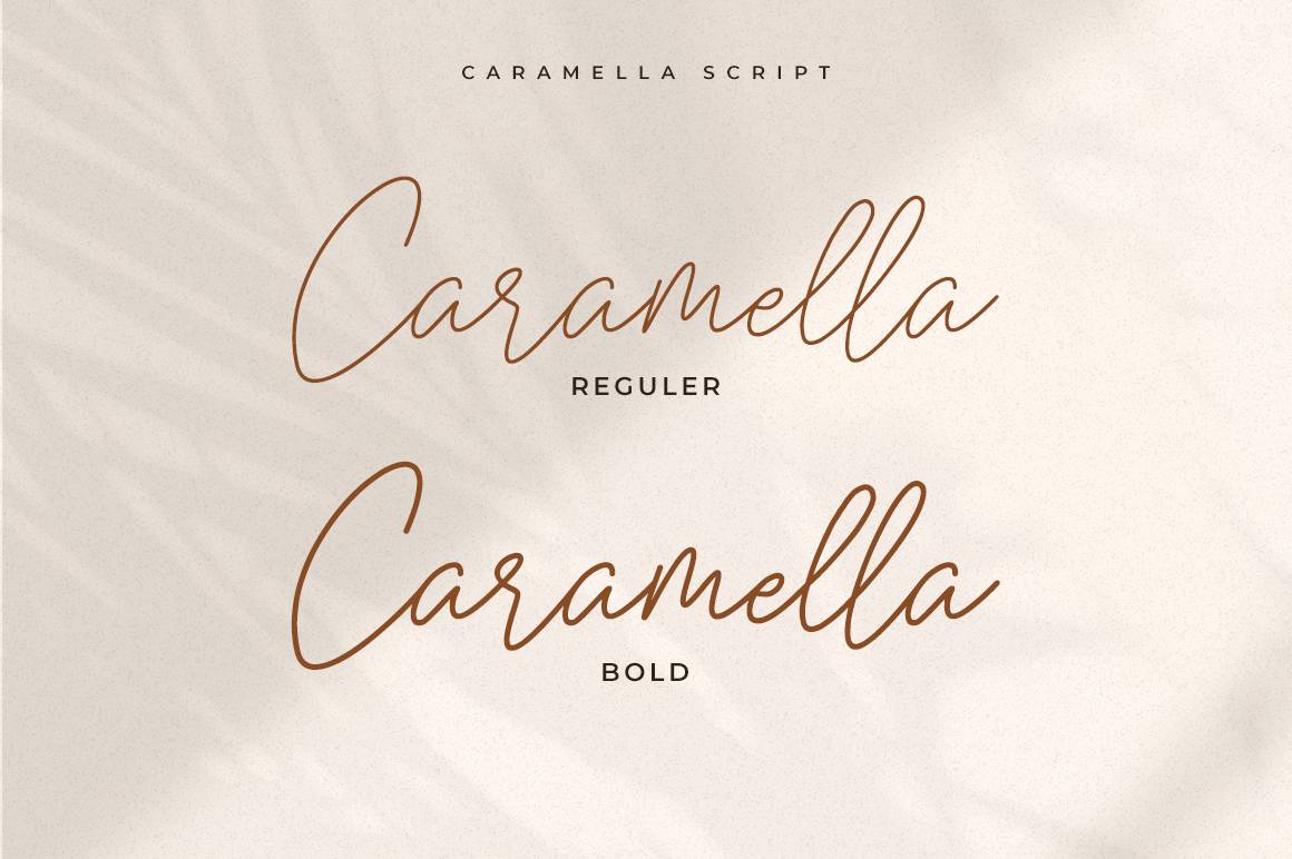 Caramella Modern Script Font sample
