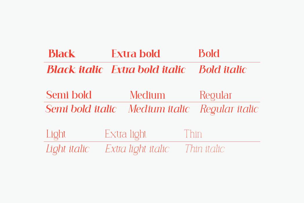 Carline Font sample