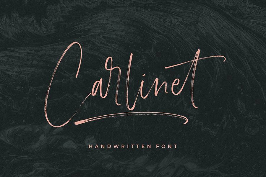 Carlinet Handwritten Font sample