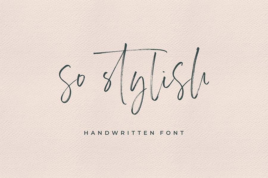 Carlinet Handwritten Font sample