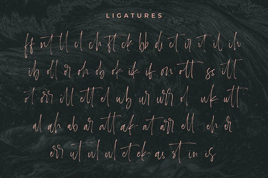 Carlinet Handwritten Font sample