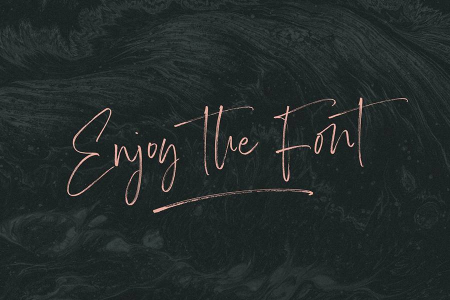 Carlinet Handwritten Font sample