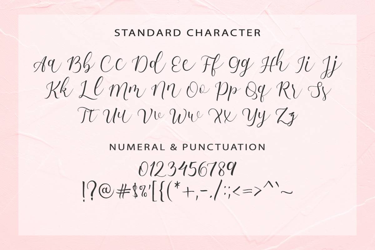 Carmila Script Font sample