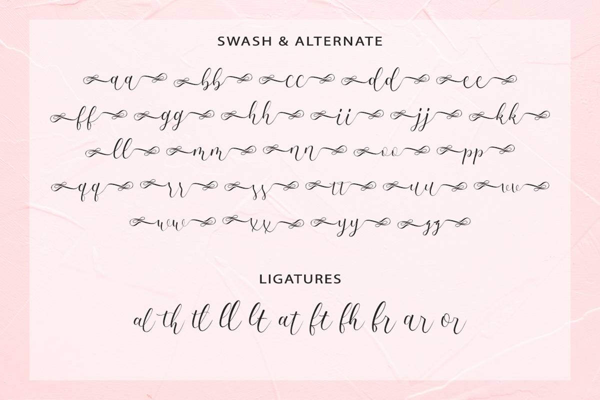 Carmila Script Font sample