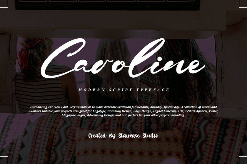 Caroline Font sample