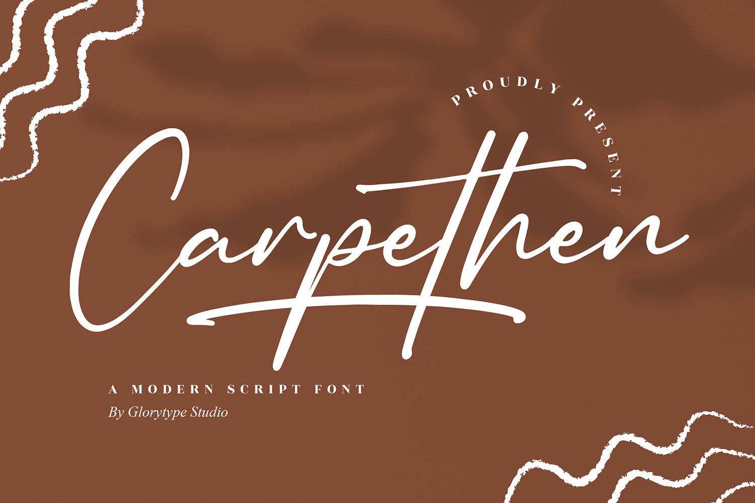 Carpethen Font sample