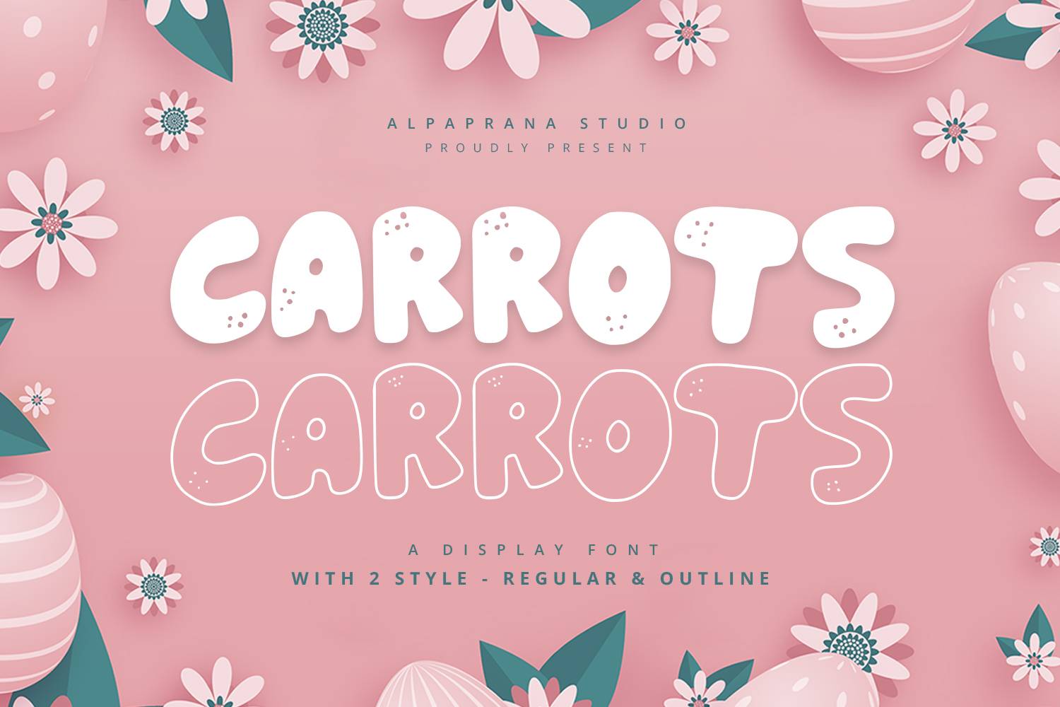 Carrots Font sample