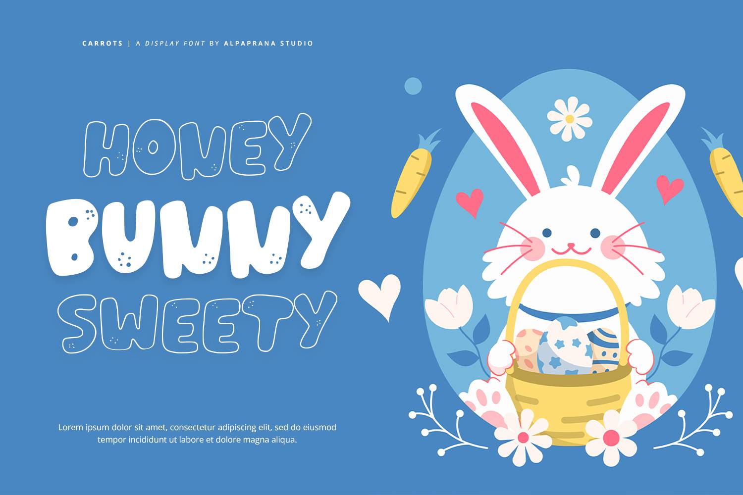 Carrots Font sample