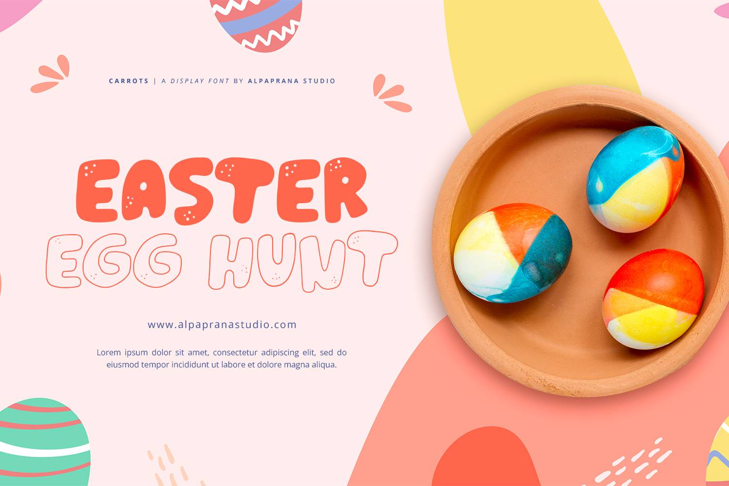 Carrots Font sample