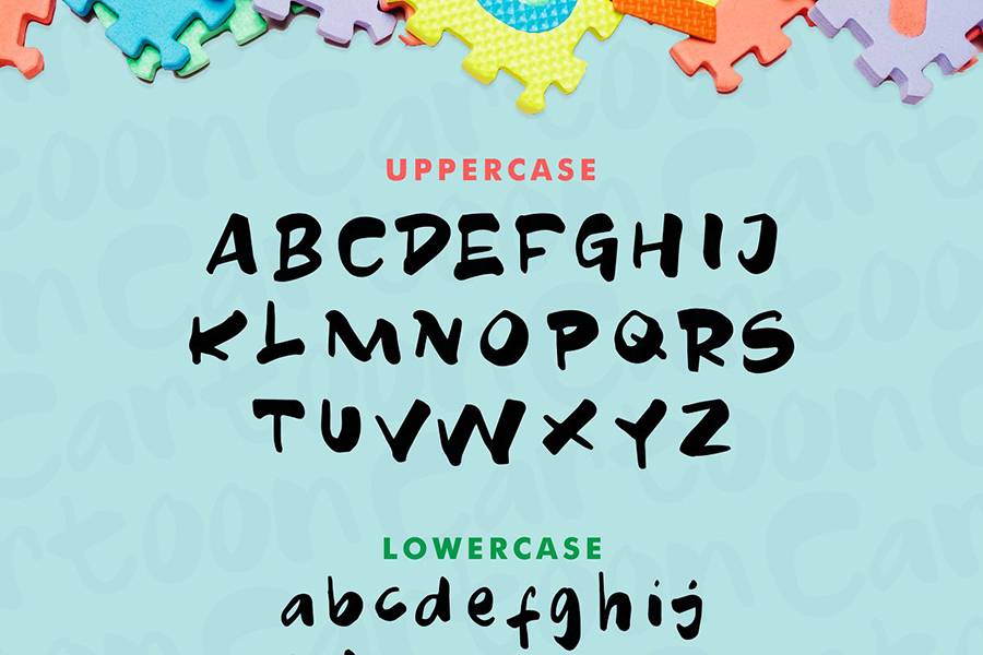 Cartoon Fancy Font Demo sample