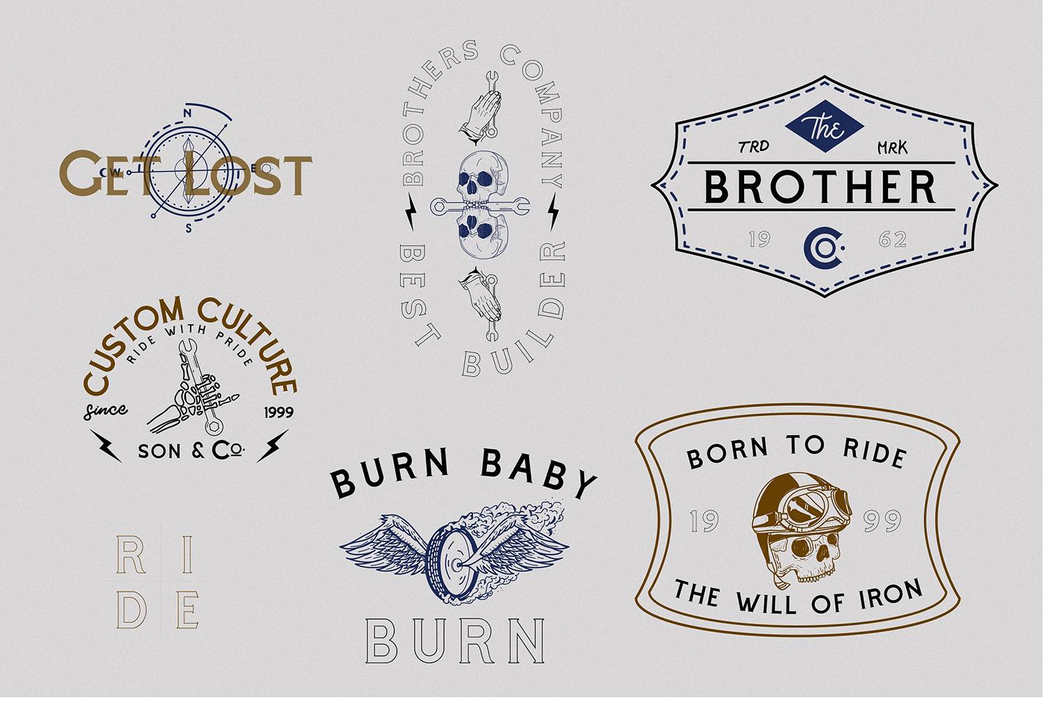Cascade Motorcycle Font sample