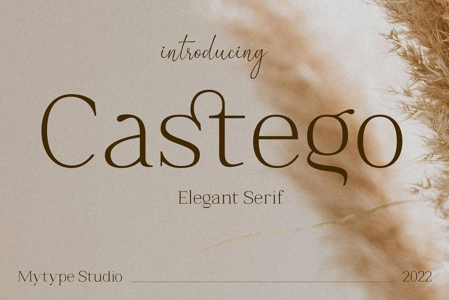 Castego Font sample
