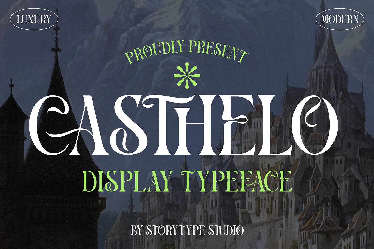 Casthello Font sample